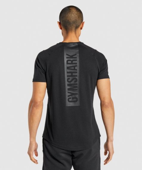 Koszulki Gymshark Bold Męskie Czarne | PL 586QRL